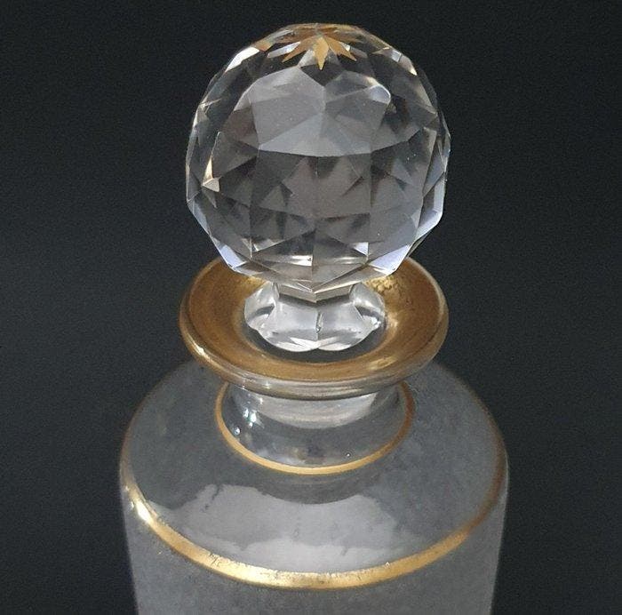 St. Louis - Cosmetische flacon - Kristal, Goud, Antiek en Kunst, Kunst | Designobjecten