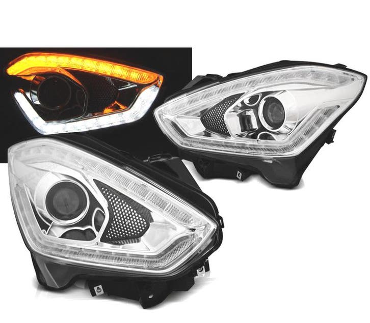 Phares Pour Suzuki Swift 17- Tube Light Drl Dynamique Chromé, Autos : Pièces & Accessoires, Éclairage, Envoi