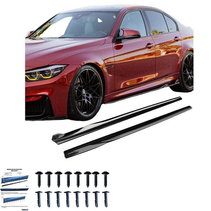 Sideskirts aanzets BMW M3 F80 M4 F82 M4 F83 B9632, Auto-onderdelen, Carrosserie, Nieuw, Herkomst onderdeel bekend, BMW
