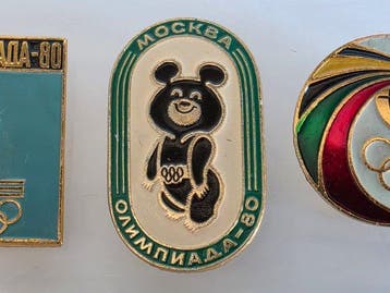 Draagspeld Oryginalne Przypinki Olimpijskie MOSKWA 80 – Mi, Nieuw