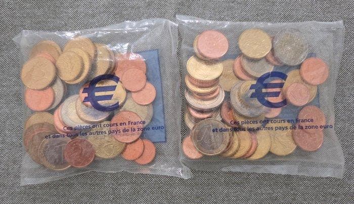 Frankrijk. Starter Kit 2002 (2 Items) (Zonder minimumprijs), Timbres & Monnaies, Monnaies | Europe | Monnaies non-euro
