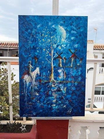 Miroslav Spadrna (pintorcheco) - DON QUIJOTE Y EL ÁRBOL DE