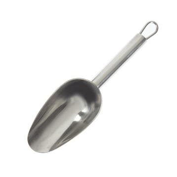 Ijsblokjesschep RVS | 5cl | Met hol handvat | 20,3(h)cm, Verzenden, Nieuw in verpakking