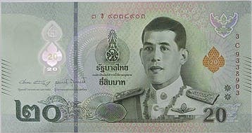 Thailand. - 20, 50, 100, 500, 1000 Baht - Various Dates
