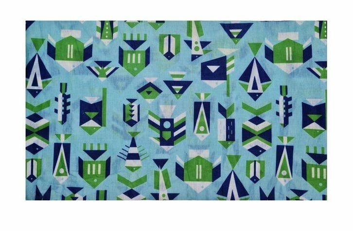 Haarband Multifunctioneel 45x25cm - Vissen Patroon - Blauw, Handtassen en Accessoires, Uiterlijk | Haarverzorging