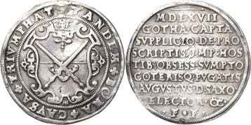 Taler, daalder 1567, Sachsen-kurlinie ab 1547 (albertiner..., Verzenden, België