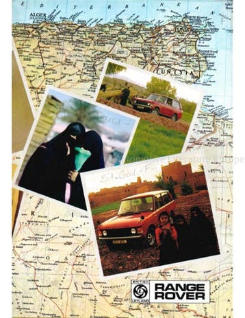 1973 LAND ROVER RANGE ROVER BROCHURE ENGELS, Boeken, Nieuw