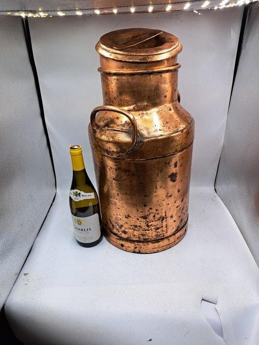 Pot à lait - Boerderij Melkbus - Métal, Escroqué - Ancienne, Antiek en Kunst, Antiek | Overige Antiek