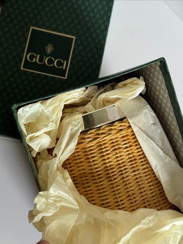 Gucci - Gucci - Emmer - Rattan, Metaal - koelbox fleshouder