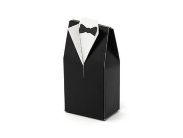 Geschenkdoosjes Bruidegom 9,5cm 10st, Verzenden