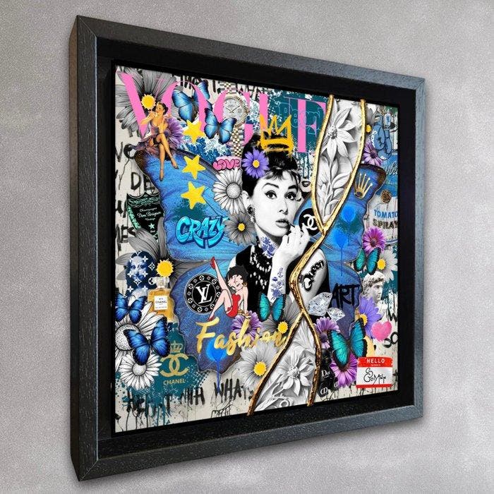 Stéphanie Godann - Audrey Hepburn Luxe Icon, Antiek en Kunst, Kunst | Schilderijen | Modern
