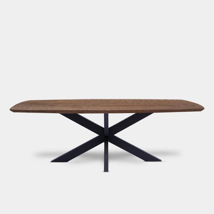Tafel Deens Ovaal Eikenhout  Matrix  200x100, Huis en Inrichting, Tafels | Eettafels