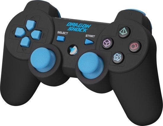 PS3 Controller Dragon War Zwart/Blauw (PS3 Accessoires), Games en Spelcomputers, Spelcomputers | Sony PlayStation 3, Zo goed als nieuw