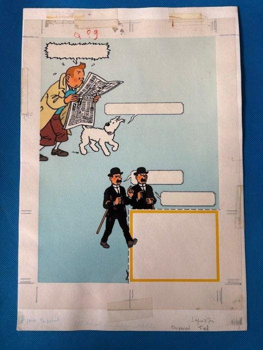 Tintin - Lot des studios Hergé - Tintin - 4 Album, Livres, BD