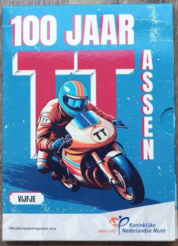 Pays-Bas. 5 Euro 2025 TT Assen Proof (Sans prix de