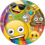 Emoji Borden Fun 23cm 8st, Verzenden, Nieuw