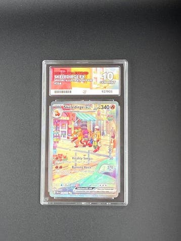Pokémon - 1 Graded card - Skelidirge ex 258 Full art - ACE, Nieuw