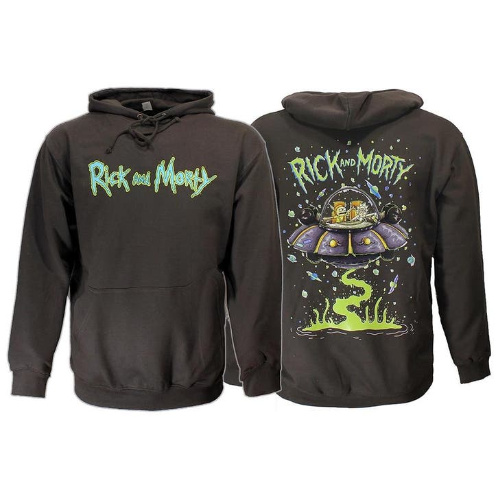 Rick and Morty Sweater Spacecruiser Pullover Hoodie Donkergr, Vêtements | Hommes, Pulls & Vestes