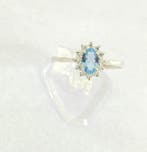 Sans prix de réserve - Bague Argent - Aigue-marine et, Bijoux, Sacs & Beauté