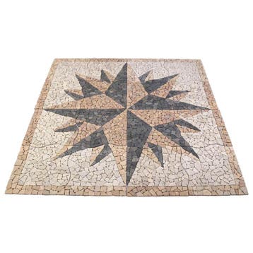 vidaXL Mosaic Tegels Wind Patroon Meerkleurig 120 x 120 cm, Verzenden