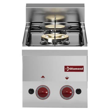 Fornuis | PRO 600 | Gas | 2 Branders (3.3+3.6kW) | Piëzo, Verzenden