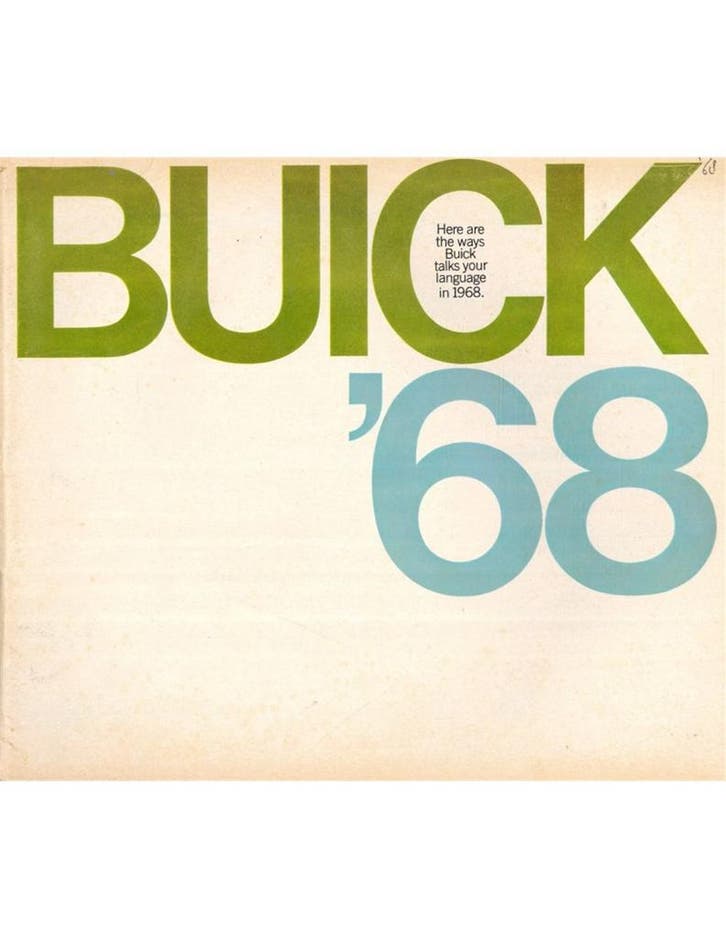 1968 BUICK PROGRAMMA BROCHURE ENGELS (USA), Livres, Autos | Brochures & Magazines