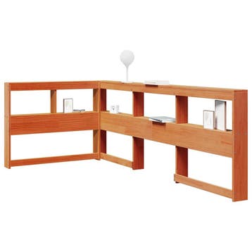 vidaXL Boekenkast Hoofdeinde L-vormig 100 cm grenenhout, Verzenden, Nieuw