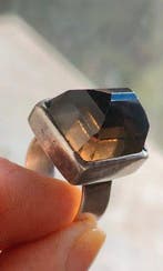 Zonder minimumprijs - Ring Zilver Quartz - Anello Bold, Nieuw