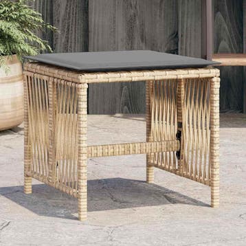 vidaXL Tuinkrukken 4 st kussens 41x41x36 cm poly rattan, Verzenden, Nieuw