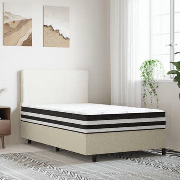 vidaXL Pocketveringmatras middelhard 120x200 cm, Verzenden, Nieuw