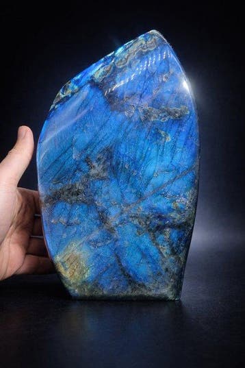 Spectaculair Blauwe Flash Labradoriet Vrijvorm – Hoogwaardig