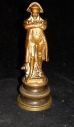Zwaar Massief bronzen Beeldje van Napoleon Bonaparte -