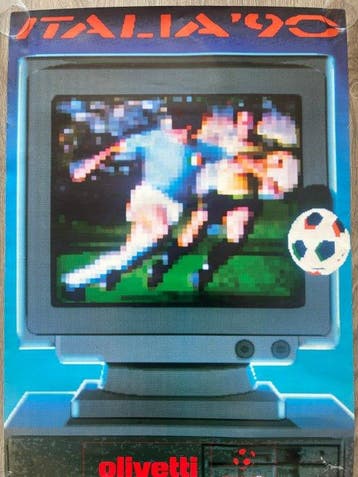 Italia ‘90 - Rarissimo manifesto originale ufficiale