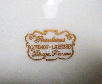 Limoges GOUMOT LABESSE - Pot de pharmacie - Porcelaine, Or -