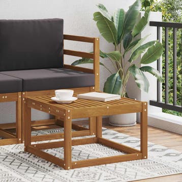 Acacia Tafel 59x59cm Tweede Kansje: OP = OP (tuintafel), Tuin en Terras, Verzenden, Nieuw, Vierkant, Hout