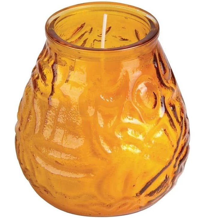 Glaskaarsen | Was/Glas | Wit/Oranje | 75 Branduren | 12, Zakelijke goederen, Horeca | Keukenapparatuur, Nieuw in verpakking, Verzenden