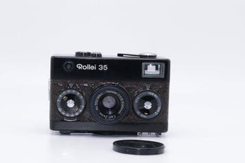 Rollei 35 schwarz mit Tessar 3,5/40mm / braunes Leder (nur, TV, Hi-fi & Vidéo