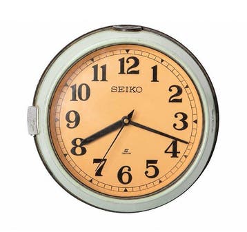 Klok - Seiko - Metaal - 1980-1990 - Wandklok