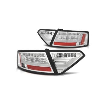 FEUX ARRIÈRE POUR AUDI A5 07-11 LIGHT BAR FOND CHROMÉ, Verzenden, Nieuw
