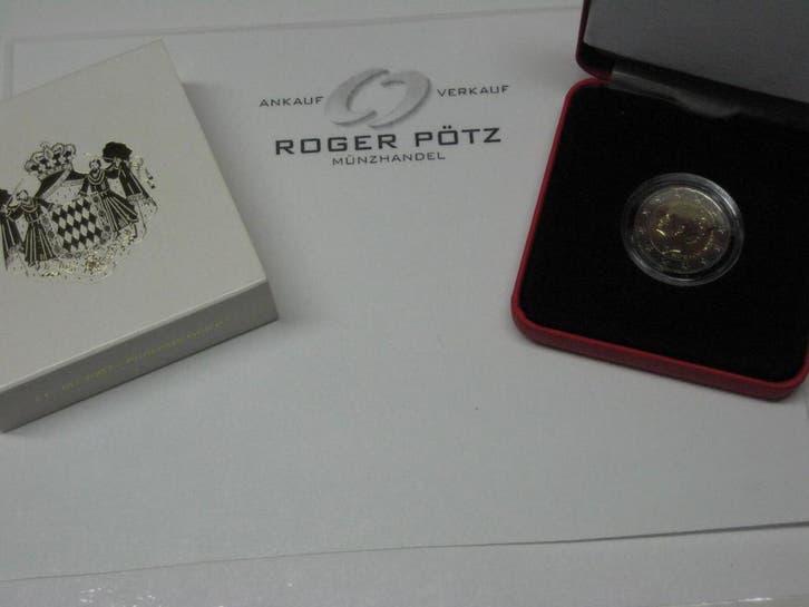 2 Euro Monaco Grace Kelly 2007 im Originaletui mit Umverp..., Postzegels en Munten, Munten | Europa | Euromunten, België, Verzenden