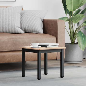 vidaXL Salontafel Naturel 40 x 40 x 36 cm Massief grenenhout, Verzenden, Nieuw