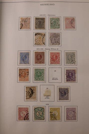 Nederland 1852/1980 - Collectie in Unie Album - Gratis, Gestempeld