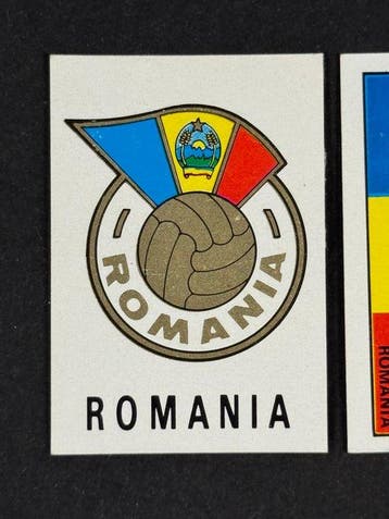 1970 Panini Mexico 70 World Cup, - Badge & Flag: Romania - 2