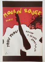René Gruau - MOULIN ROUGE - FROU FROU - Jaren 1980