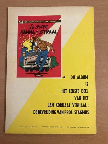 Jan Kordaat 4 - De bevrijding van prof. Stagmus - 1 Album -, Nieuw