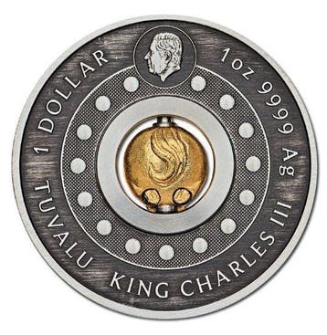 Tuvalu. 1 Dollar 2026 – Year of the Horse Rotating Charm – 1