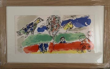 Marc Chagall (1887-1985) - El río Verde, Antiek en Kunst