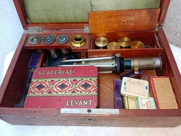Binocular microscope - 1850-1900 - Frankrijk, Collections