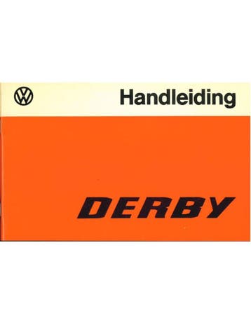 1977 VOLKSWAGEN DERBY INSTRUCTIEBOEKJE NEDERLANDS, Auto diversen, Handleidingen en Instructieboekjes