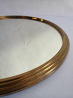 Plateau - Plateau de service avec miroir, Art déco - Laiton, Antiquités & Art